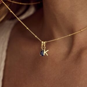 custom bubble letter necklace