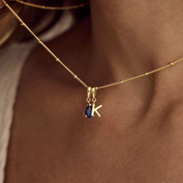 custom bubble letter necklace