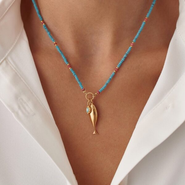 fish necklace by dabas minimalist