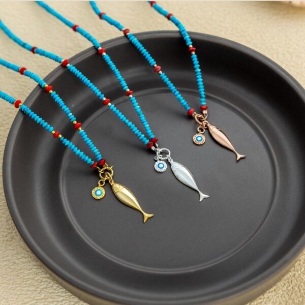 fish necklace by dabas minimalist