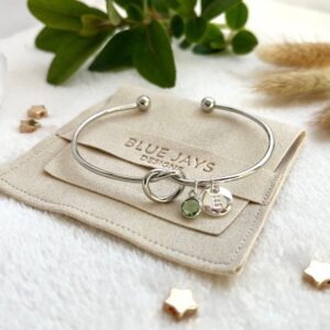 silver knot bracelet gift for her