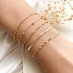 18k gold filled bracelets