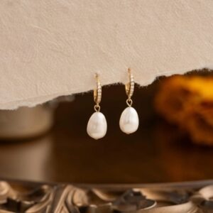 natural freshwater pearl earrings
