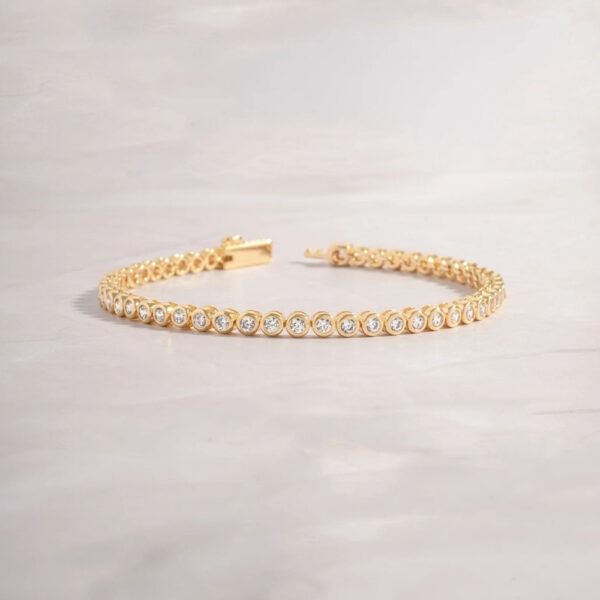tennis bracelet, gold tennis bracelet