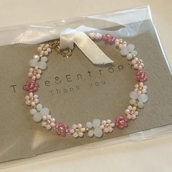 viral beaded flower bracelet