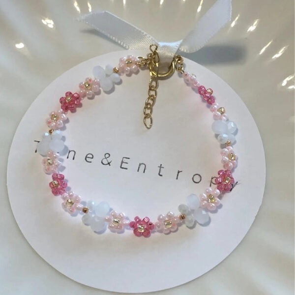 viral beaded flower bracelet