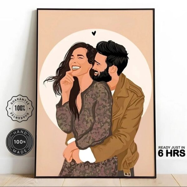 faceless portrait, custom illustration, personalised photo
