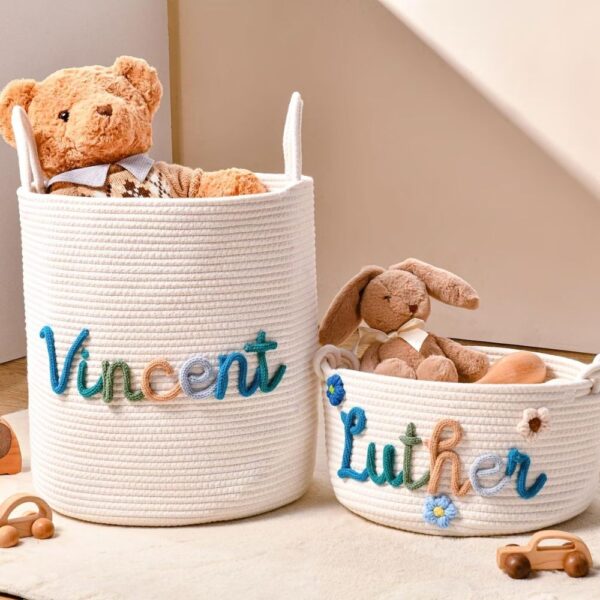 personalized handmade basket