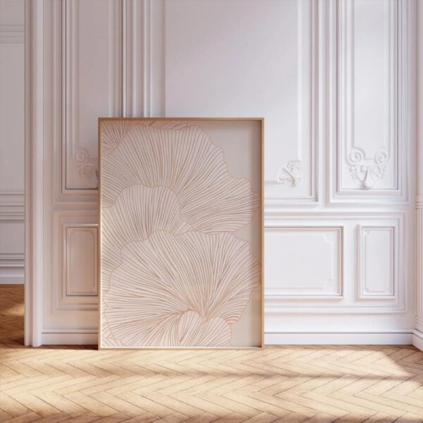 neutral art line drawing poster minimalistic poster