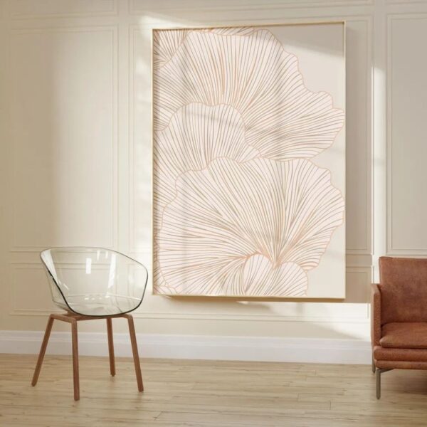neutral art line drawing poster minimalistic poster