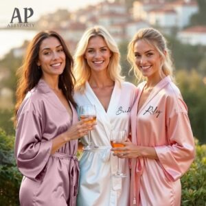 personalized bridal robe