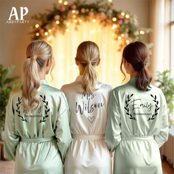 personalized bridal robe