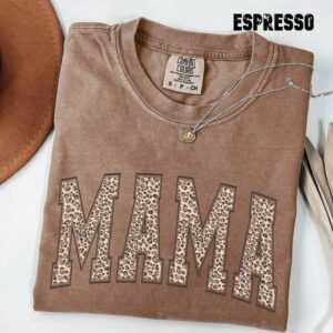 comfort colors® leopard mama shirt