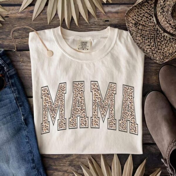 comfort colors® leopard mama shirt