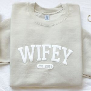 personalized wifey sweatshirt