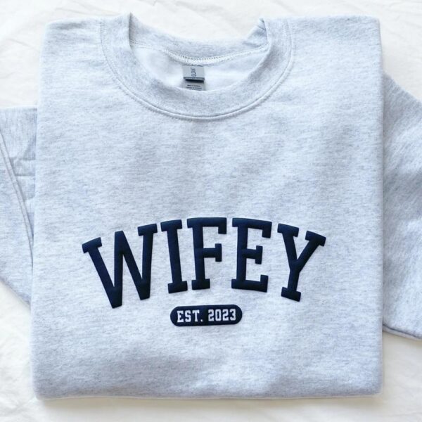 personalized wifey sweatshirt