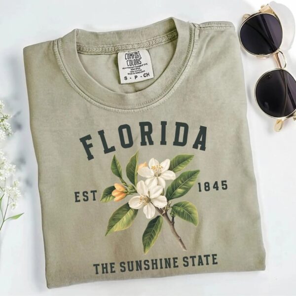 florida tshirt, orange blossom graphic tee