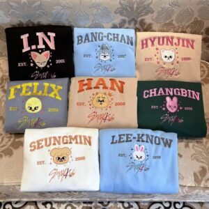 embroidered skz inspired kpop member group