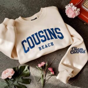 cousins embroidered beach sweatshirt