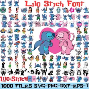 1000 stitch svg, stitch bundle, stitch clipart