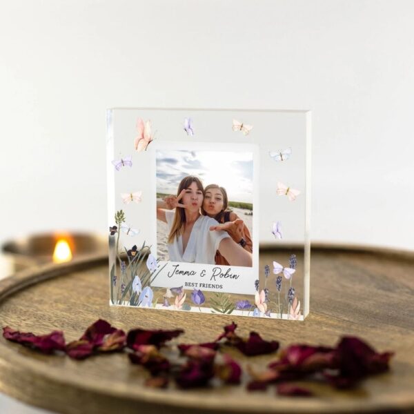 personalised photo acrylic block