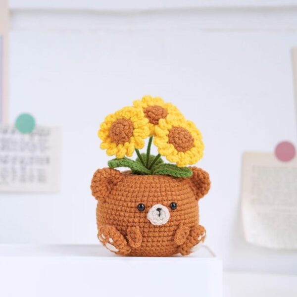blossom critter pots crochet patterns bundle