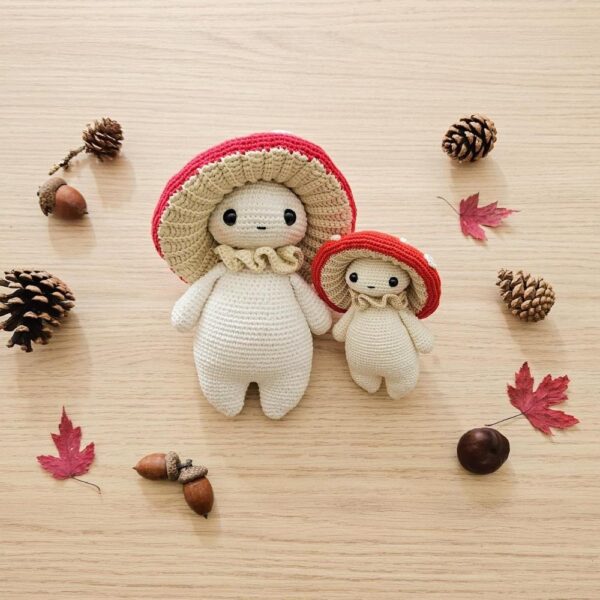 mushroom guy critter stitch crochet pattern