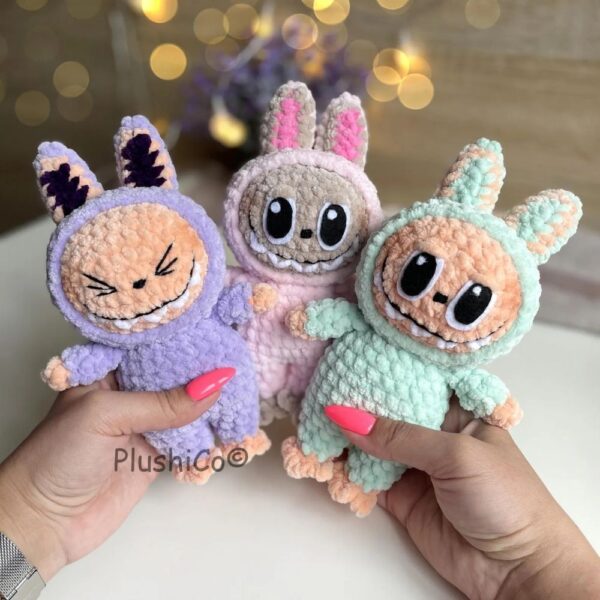2in1 crochet pattern labubu