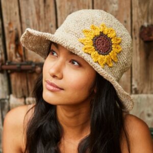 women's hemp & cotton summer hat