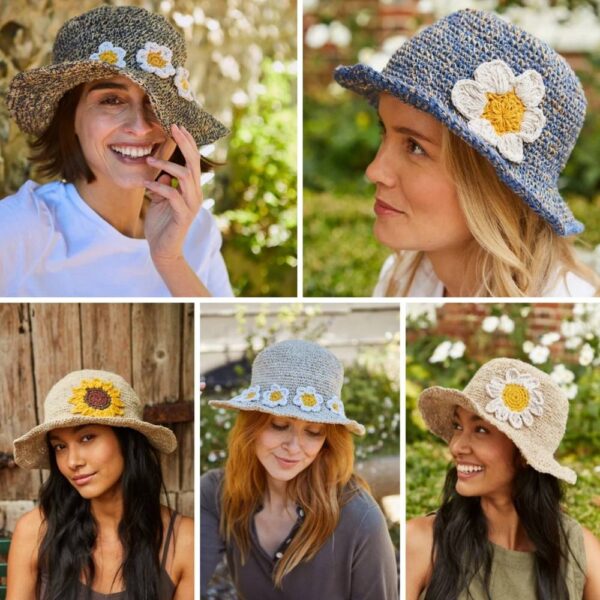 women's hemp & cotton summer hat