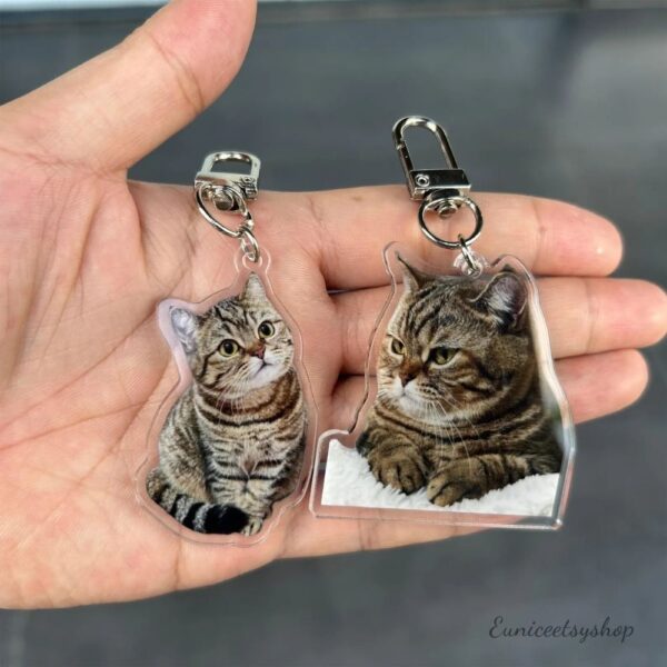 custom cat keychain