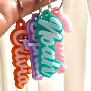 personalized acrylic keychain