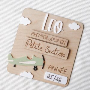 panneau de rentrée scolaire "avion"