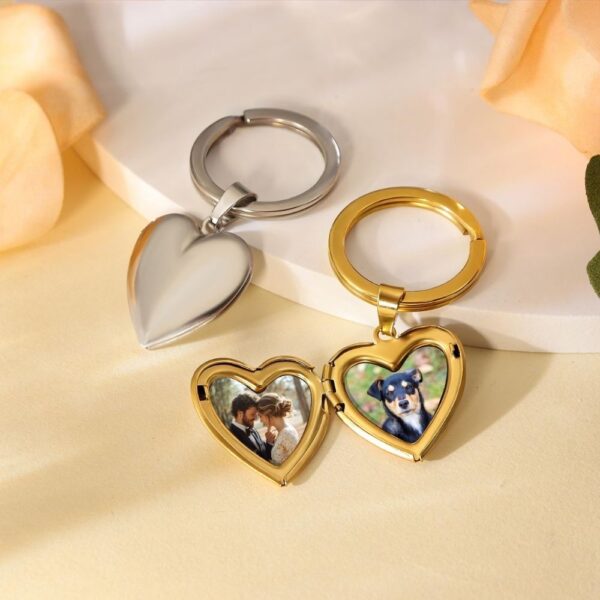 custom locket keychain with photo