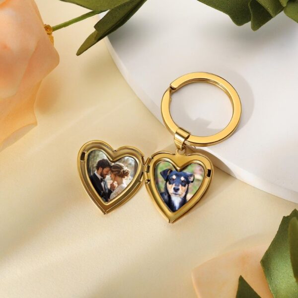 custom locket keychain with photo