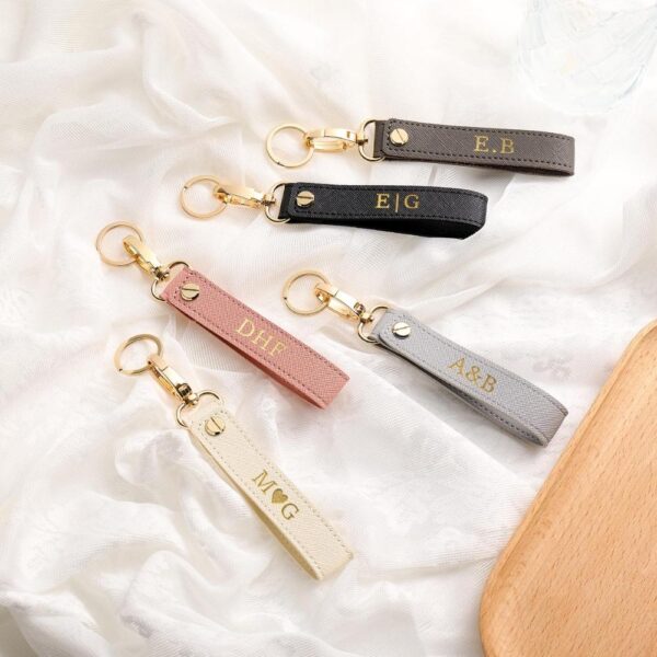 personalized large loop keychain