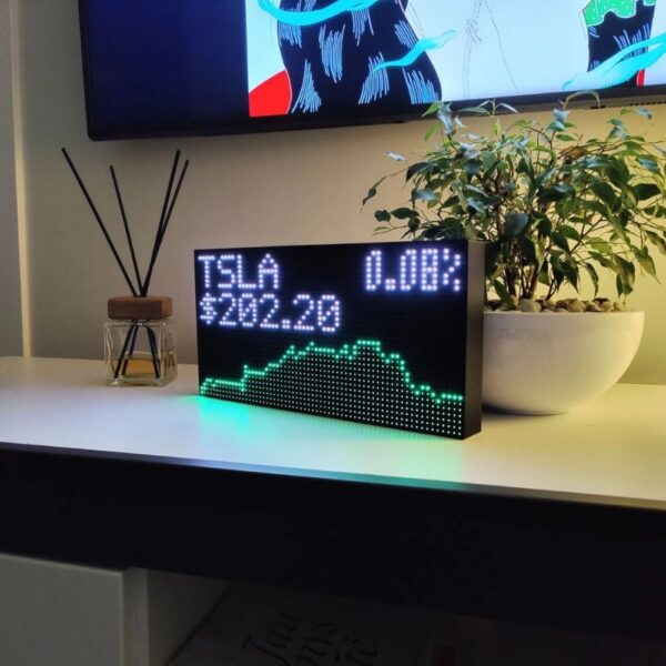 stock ticker forex crypto live price wifi led display