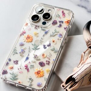 aesthetic sunflowers & wild flower phone case for iphone