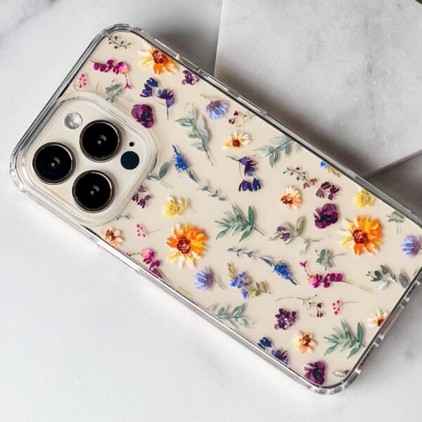 aesthetic sunflowers & wild flower phone case for iphone