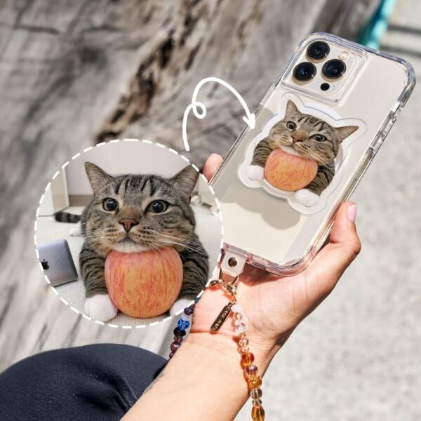 custom magnetic phone grip with your photo