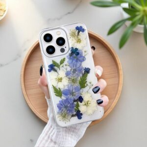 handmade pressed flower phone case