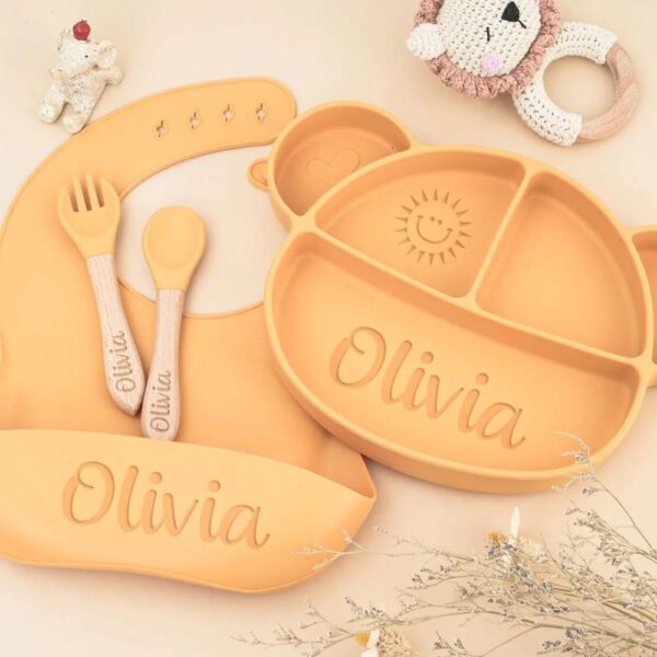 personalized feeding set with name