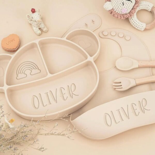 personalized feeding set with name